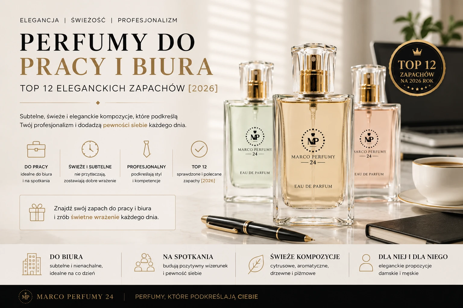 Perfumy do pracy i biura – TOP 12 eleganckich zapachów [2026]